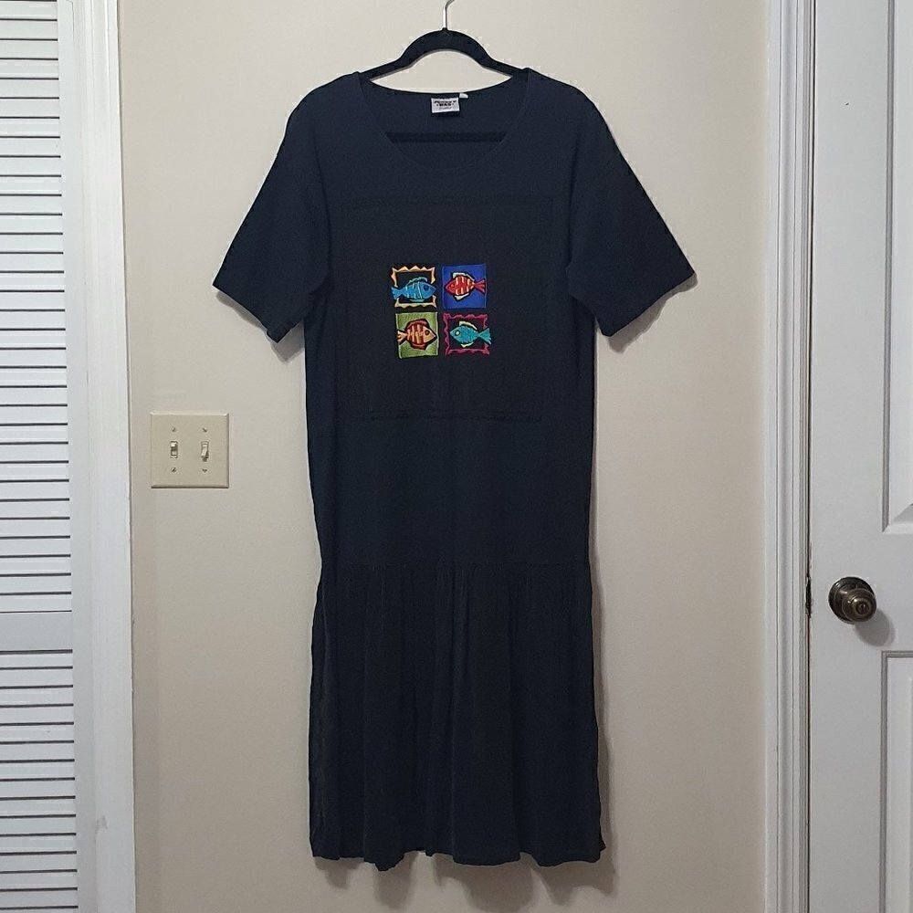 Johnny Was Fish Dress Shirt